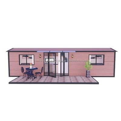 Galvanized Steel Square Tubes Main Structure and Aluminum Alloy Windows for Luxury Container Houses Used in Villa Hotels