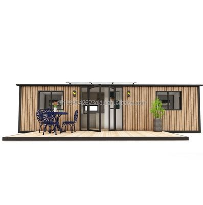Modern Design Prefabricated Wooden Container House Expandable Office with Steel Frame and Galvanized Steel Bending 180g