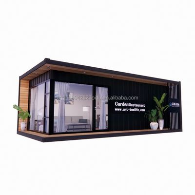 Modern Design Prefabricated Wooden Container House Expandable Office with Steel Frame and Galvanized Steel Bending 180g